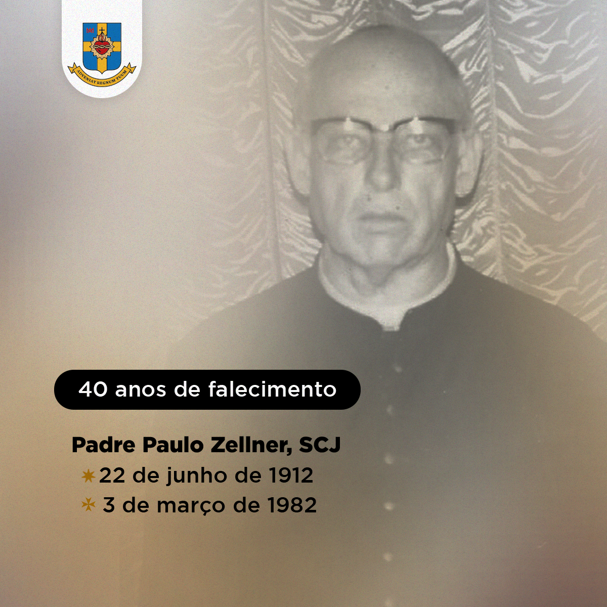 40 anos de falecimento do Padre Paulo Zellner, SCJ.